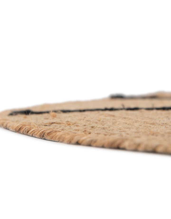 3' 1 x 3' 1 Hand Braided Kids Braided Jute Round Rug