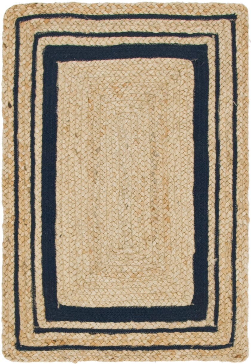 Rug Natural and Navy Blue Swatch link