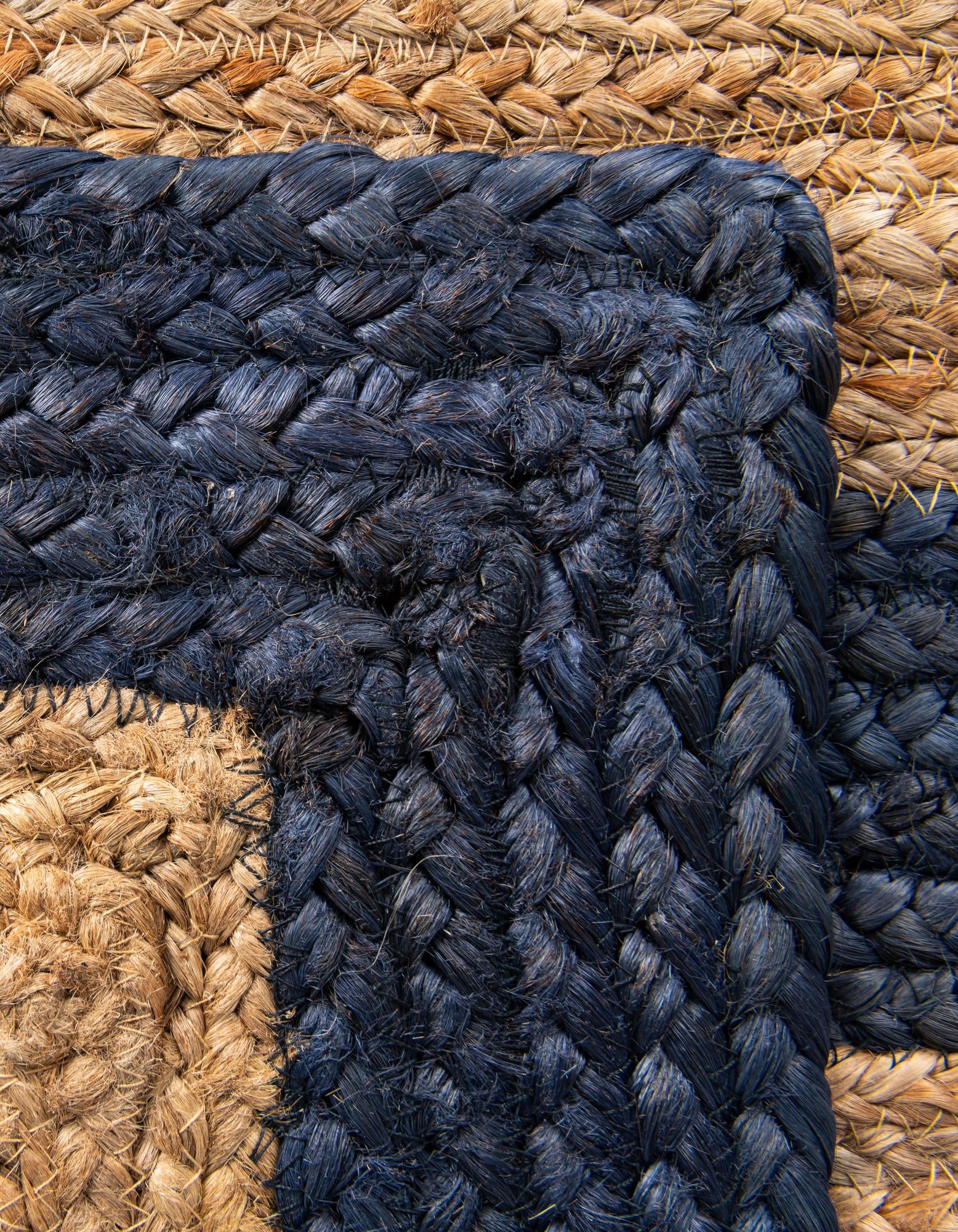 3' 3 x 5' 1 Handmade Braided Jute Rug