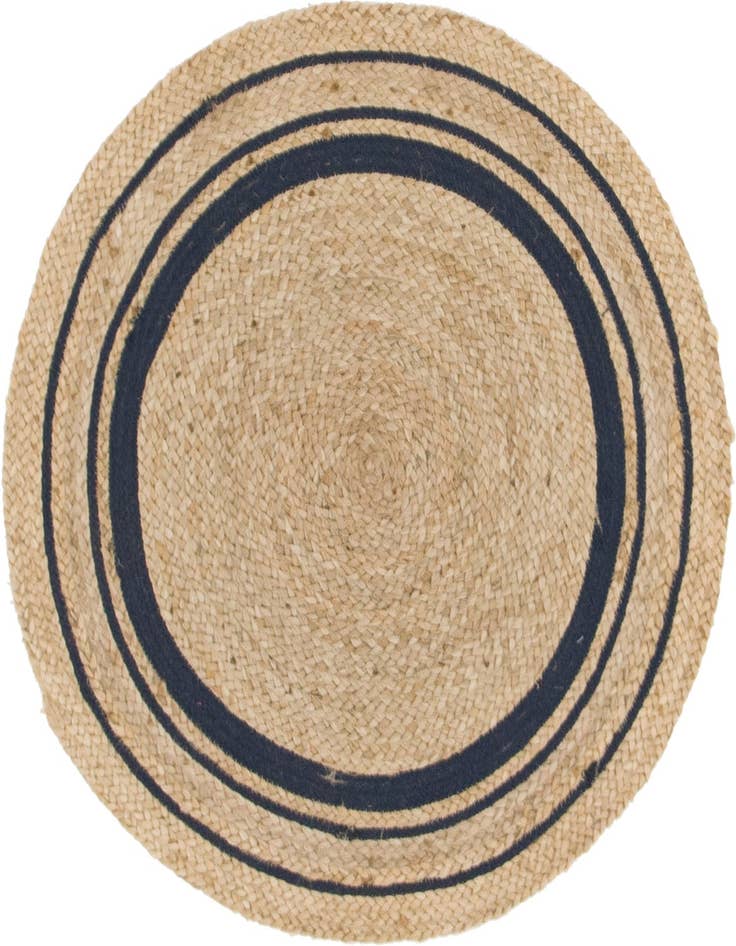 Detail image of 3' 3 x 3' 3  Hand Braided Jute Round Rug