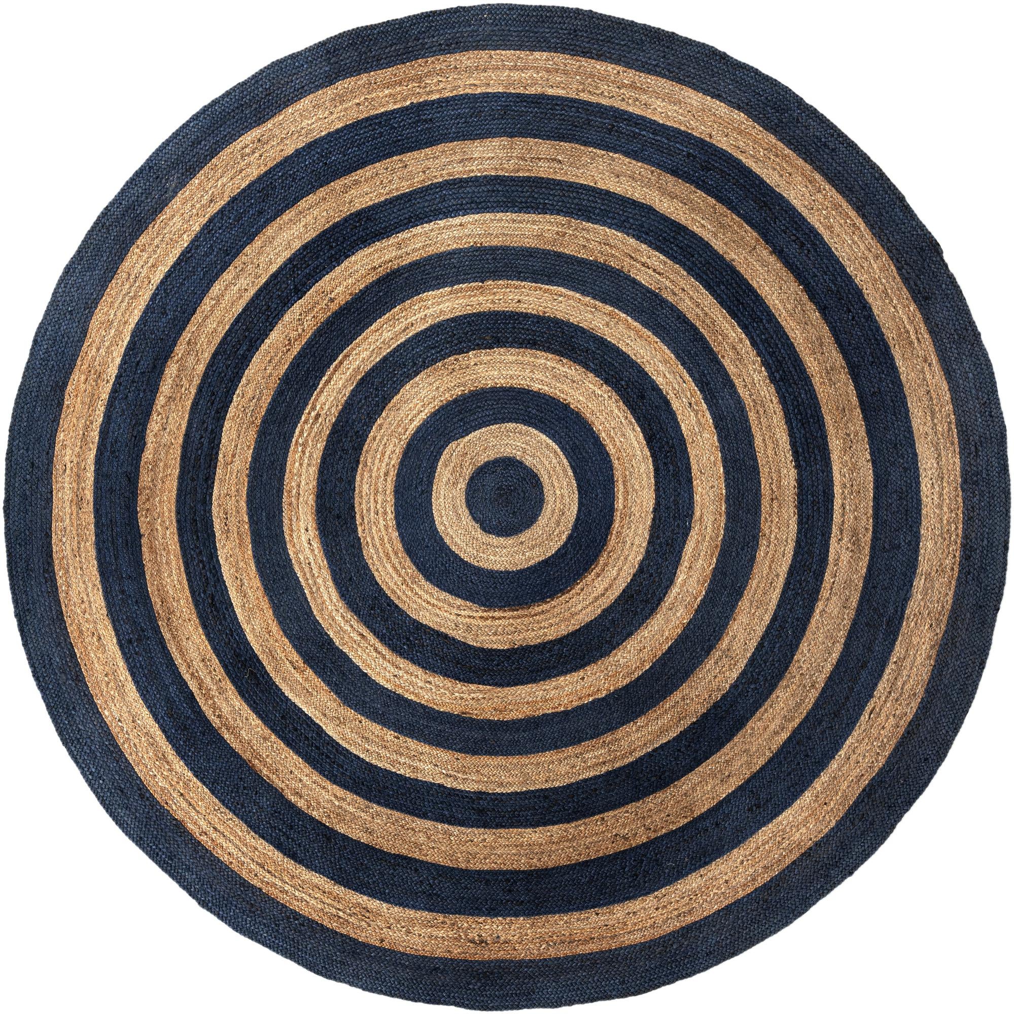 10' x 10' Handmade Braided Jute Round Rug