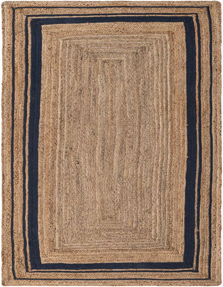 Detail image of 4' 3 x 9' 1  Hand Braided Jute Runner Rug