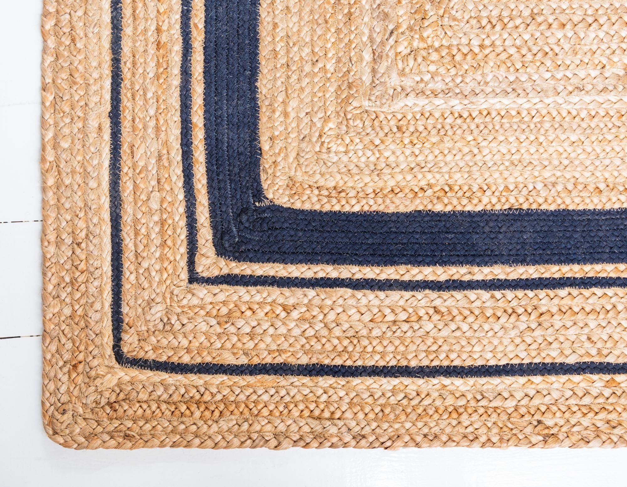 2' 6 x 6' 1 Handmade Braided Jute Runner Rug
