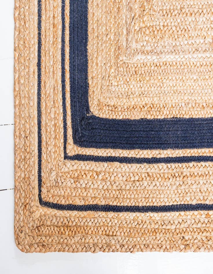 Detail image of 2' 6 x 6' 1  Hand Braided Jute Runner Rug