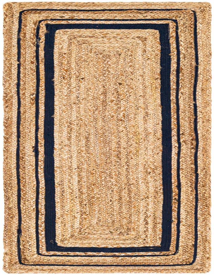 Detail image of 2' 6 x 6' 1 Handmade Braided Jute Runner Rug