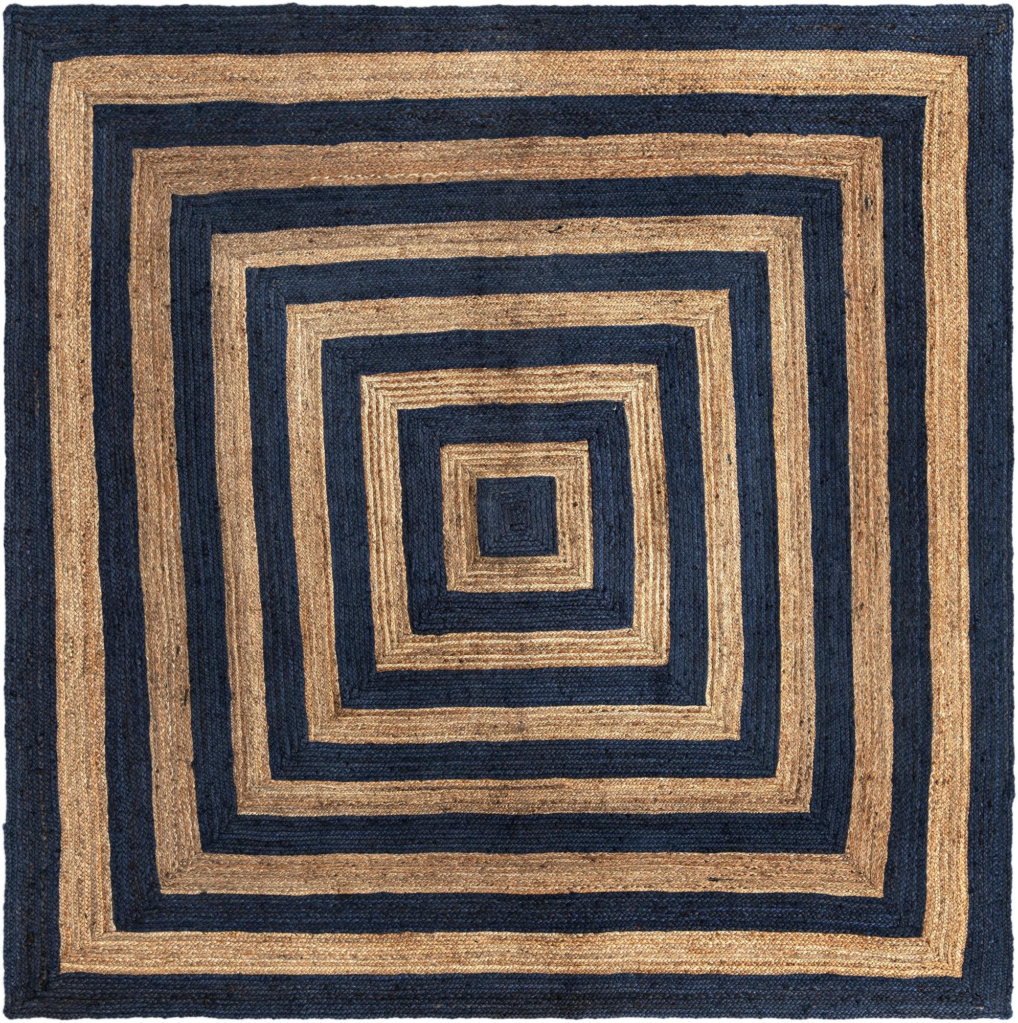 Rug Natural and Navy Blue Swatch link