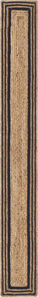 Detailansicht von 35cm x 305cm Handgefertigt Braided Jute Tischläufer Teppich