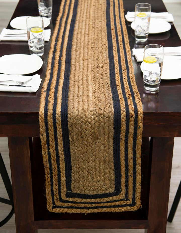 35cm x 305cm Handgefertigt Braided Jute Tischläufer Teppich