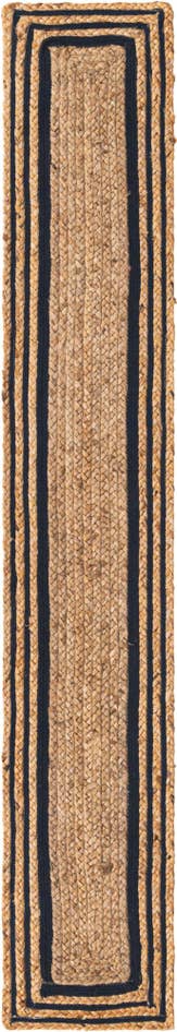 Detailansicht von 35cm x 245cm Handgefertigt Braided Jute Tischläufer Teppich