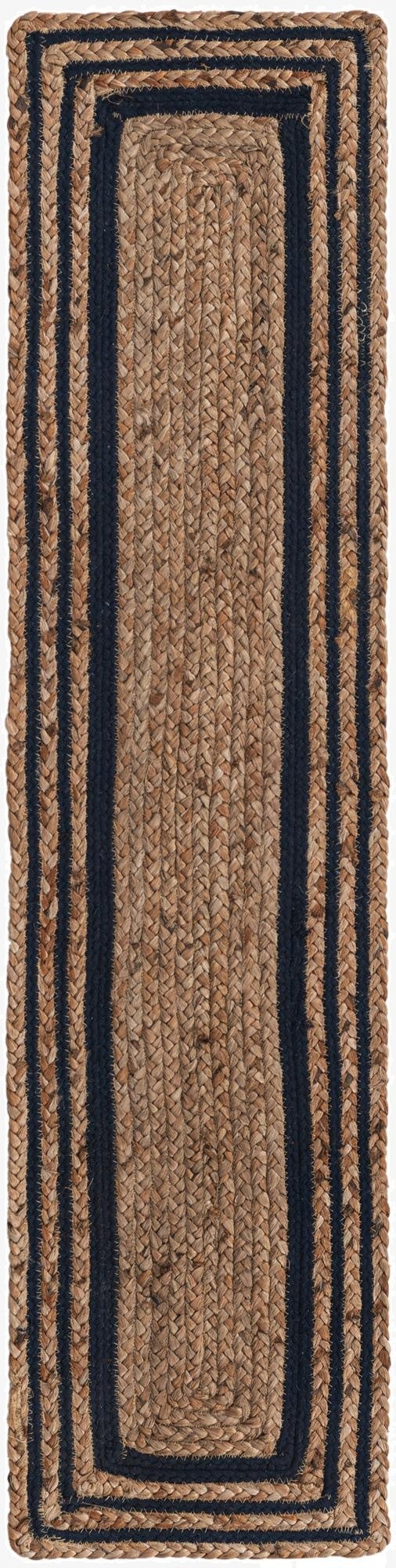 1' 2 x 5' 1  Hand Braided Jute Table Runner Rug