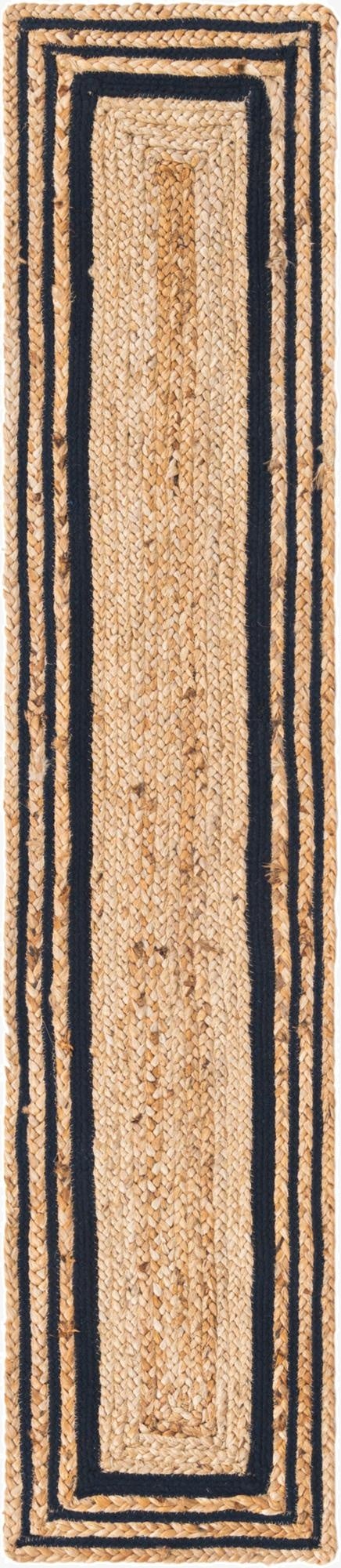 1' 2 x 6' 1  Hand Braided Jute Table Runner Rug