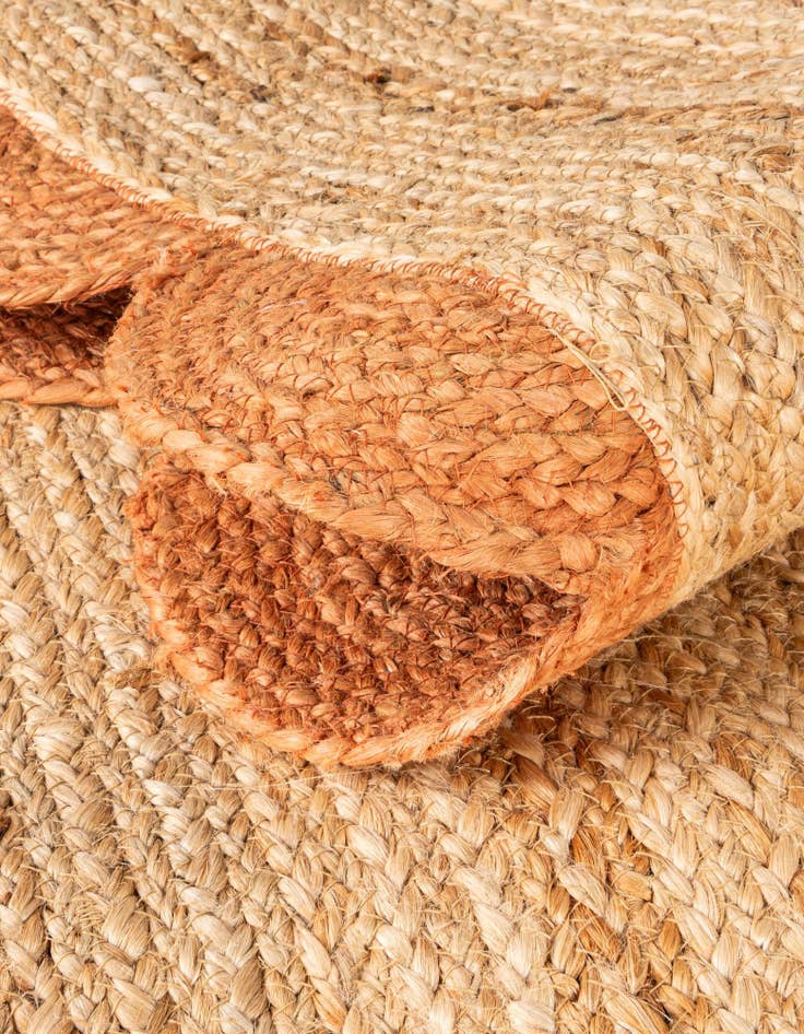 Detail image of 8' x 10' Handmade Scallop Braided Jute Rug