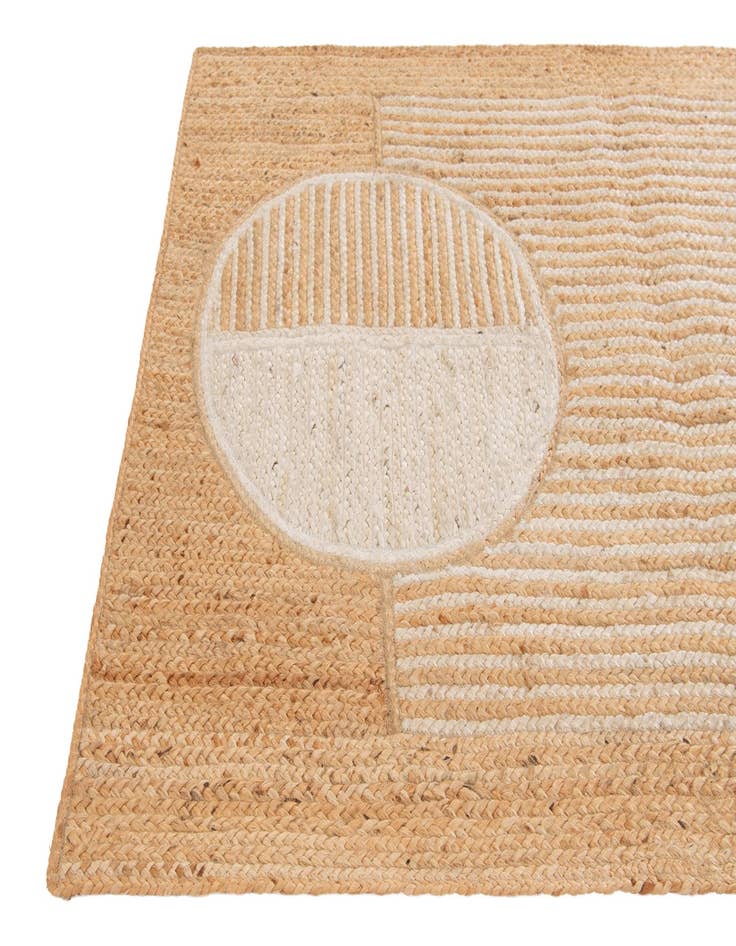 Detail image of 4' 1 x 6' 1 Handmade Braided Jute Rug