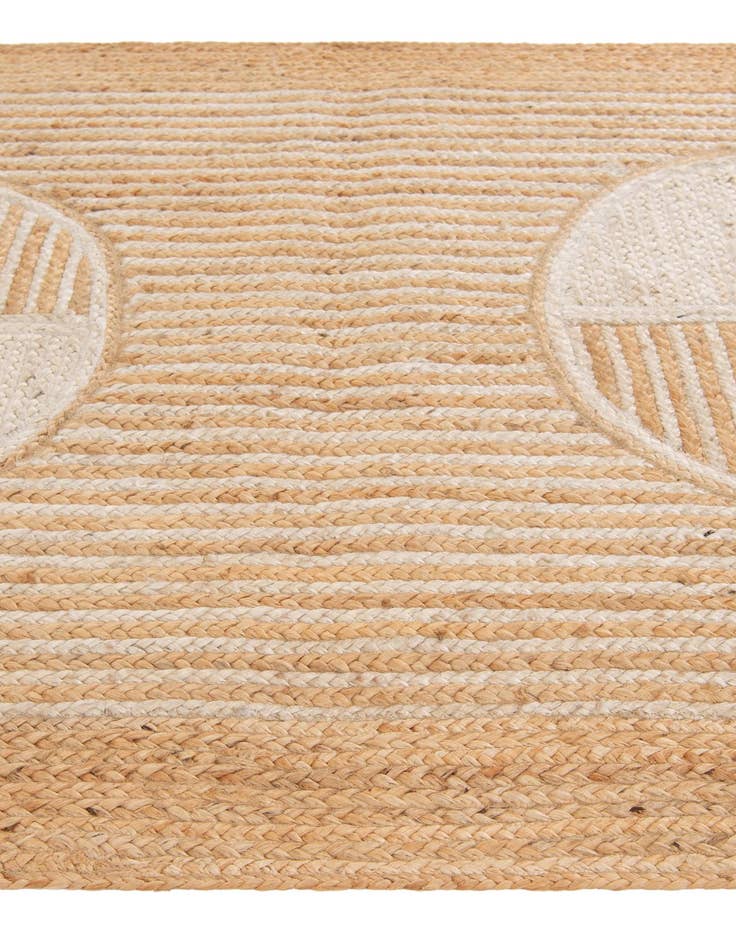 Detail image of 4' 1 x 6' 1 Handmade Braided Jute Rug