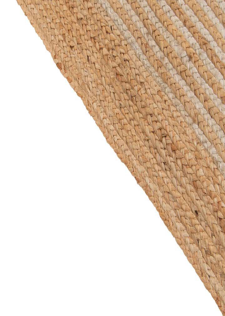 4' 1 x 6' 1 Handmade Braided Jute Rug