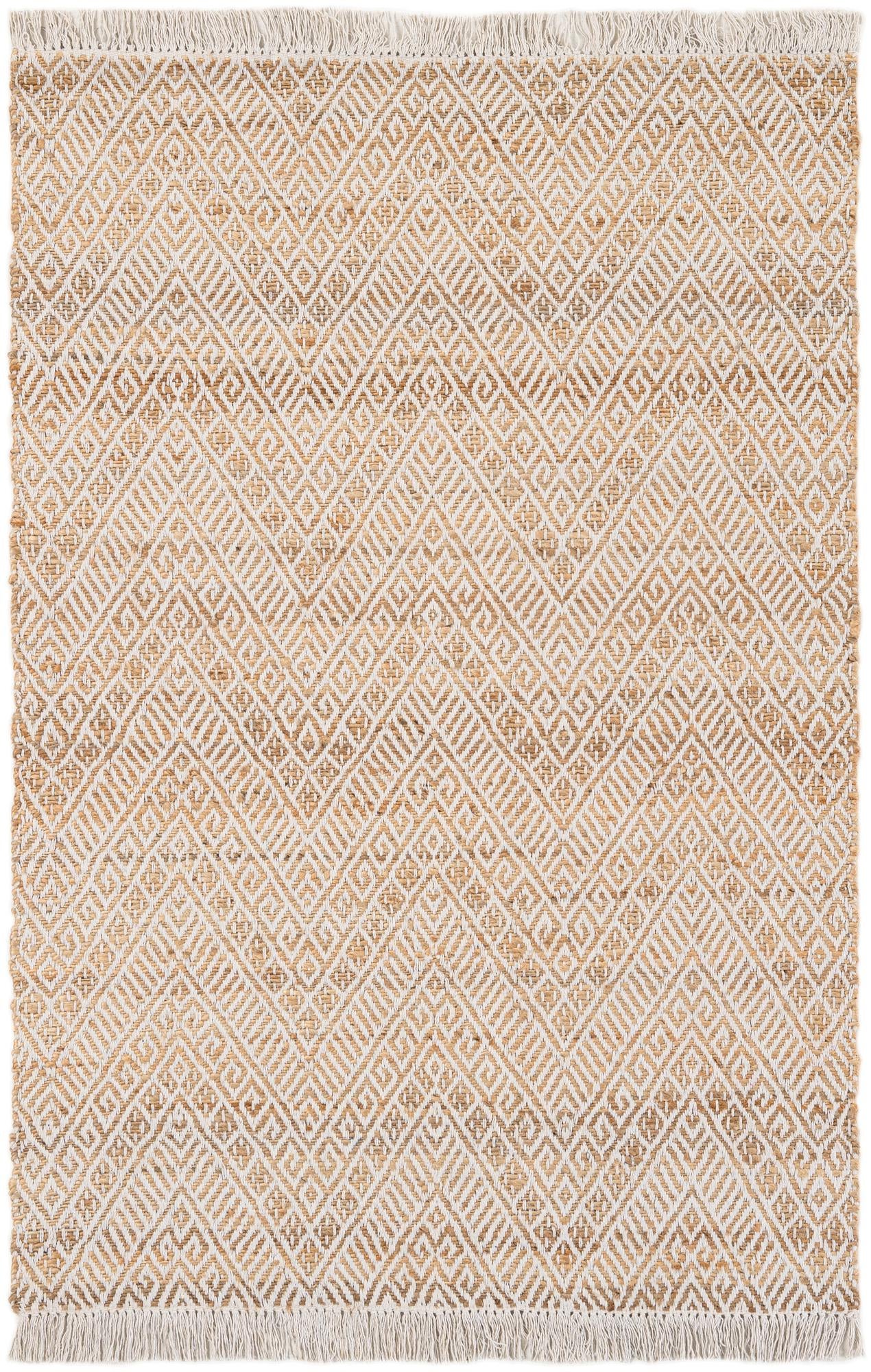 4' 1 x 6' 1 Handmade Braided Jute Rug