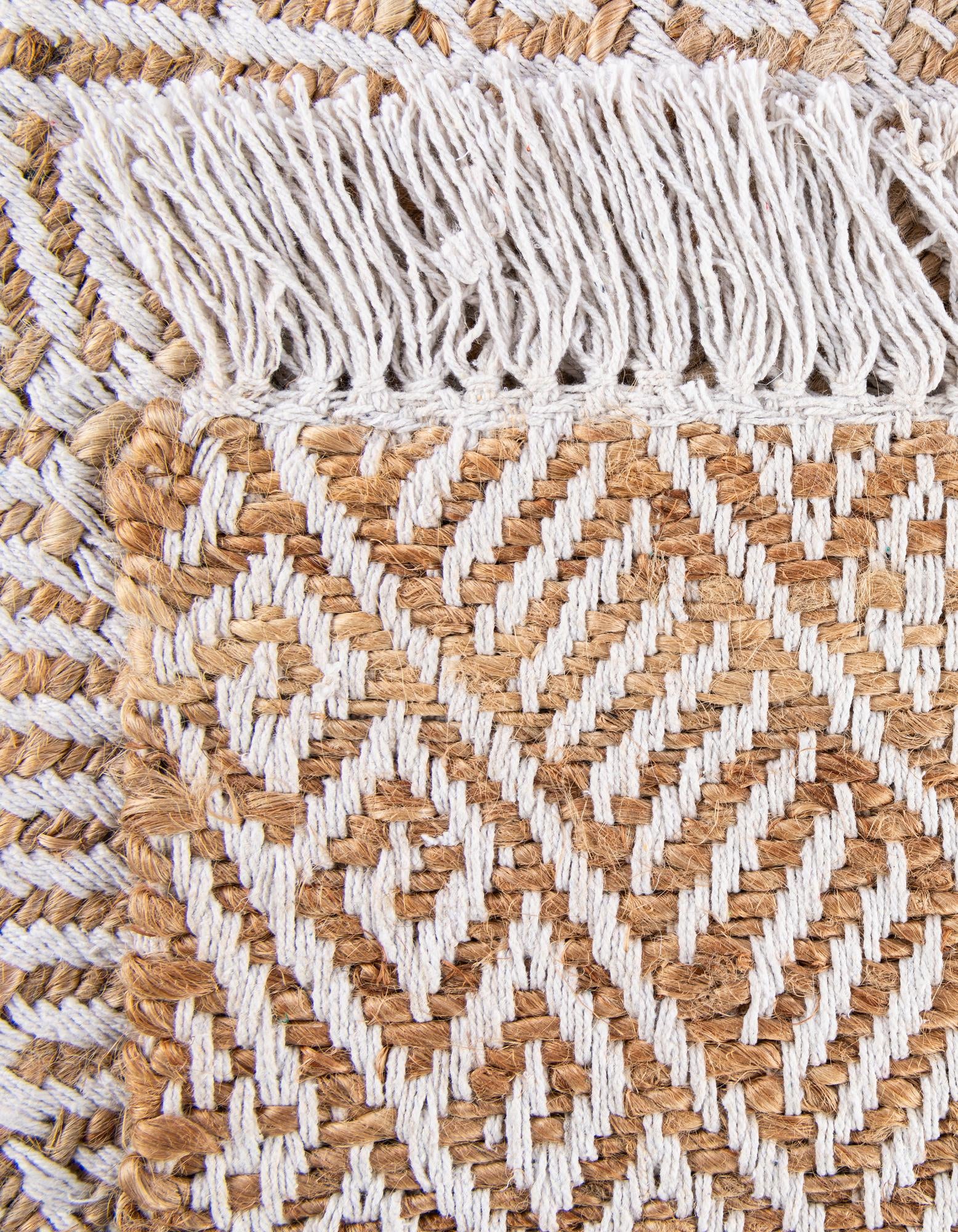 9' x 12' Handmade Braided Jute Rug