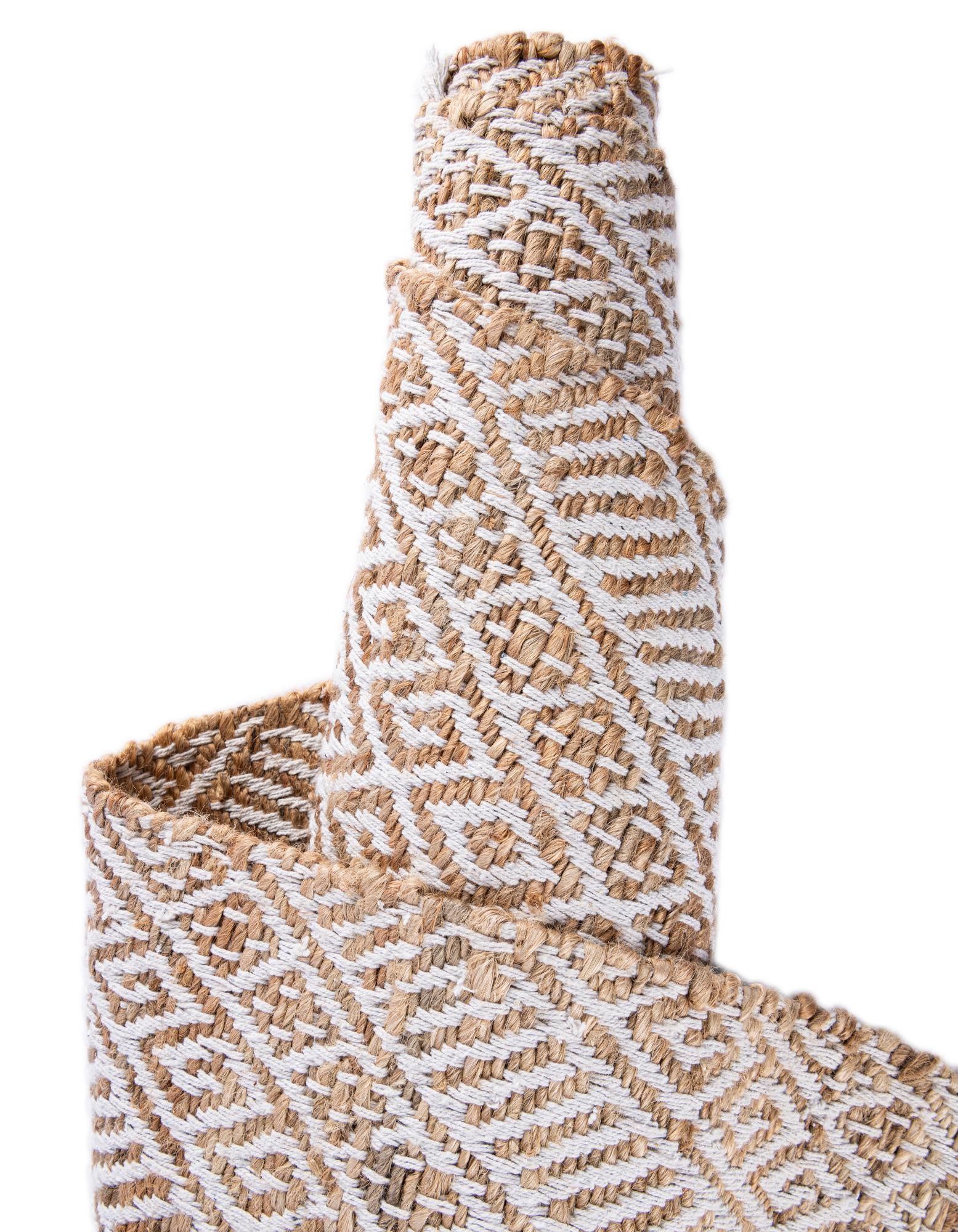 9' x 12' Handmade Braided Jute Rug