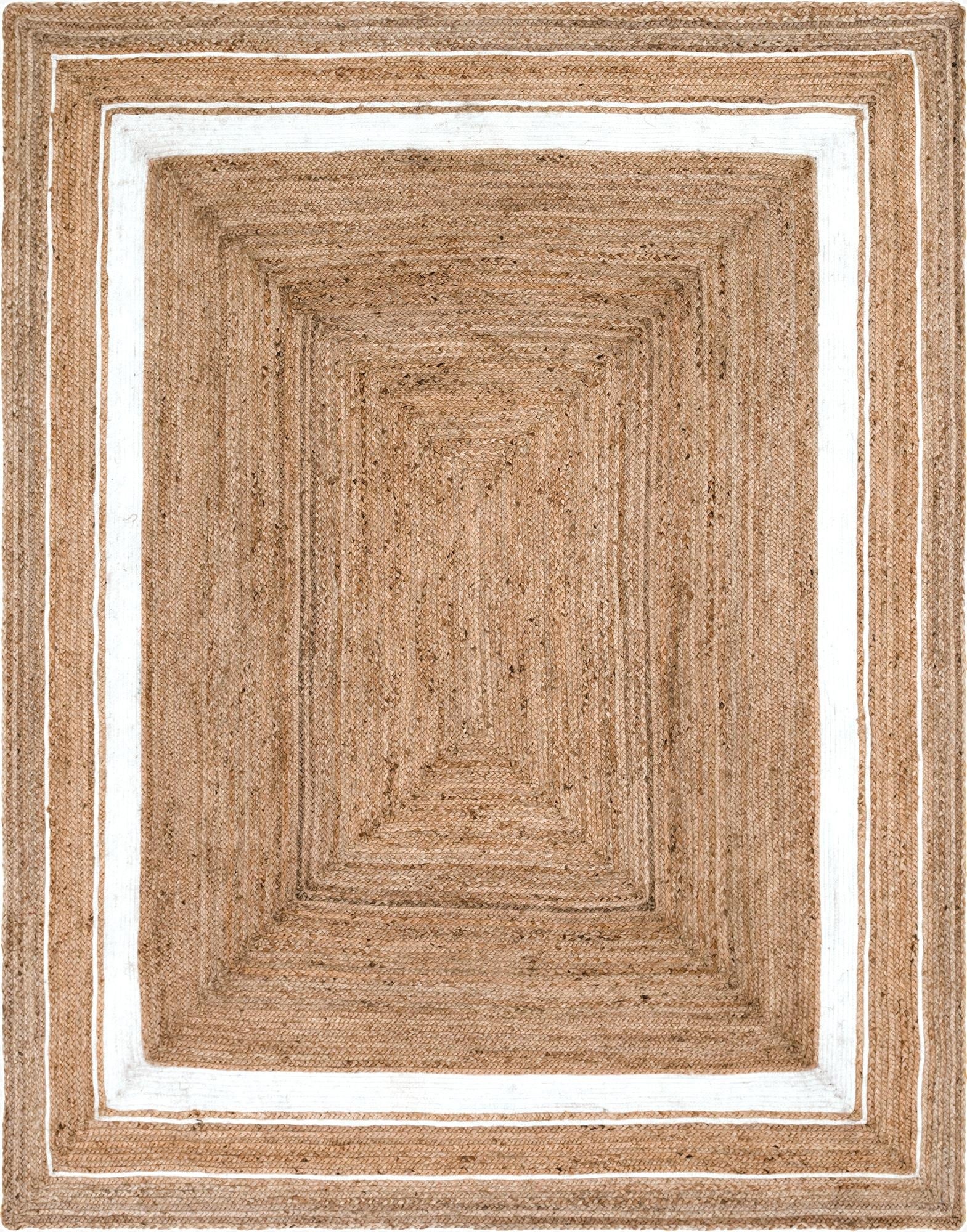 Primary image 8' x 10'  Hand Braided Jute Rug