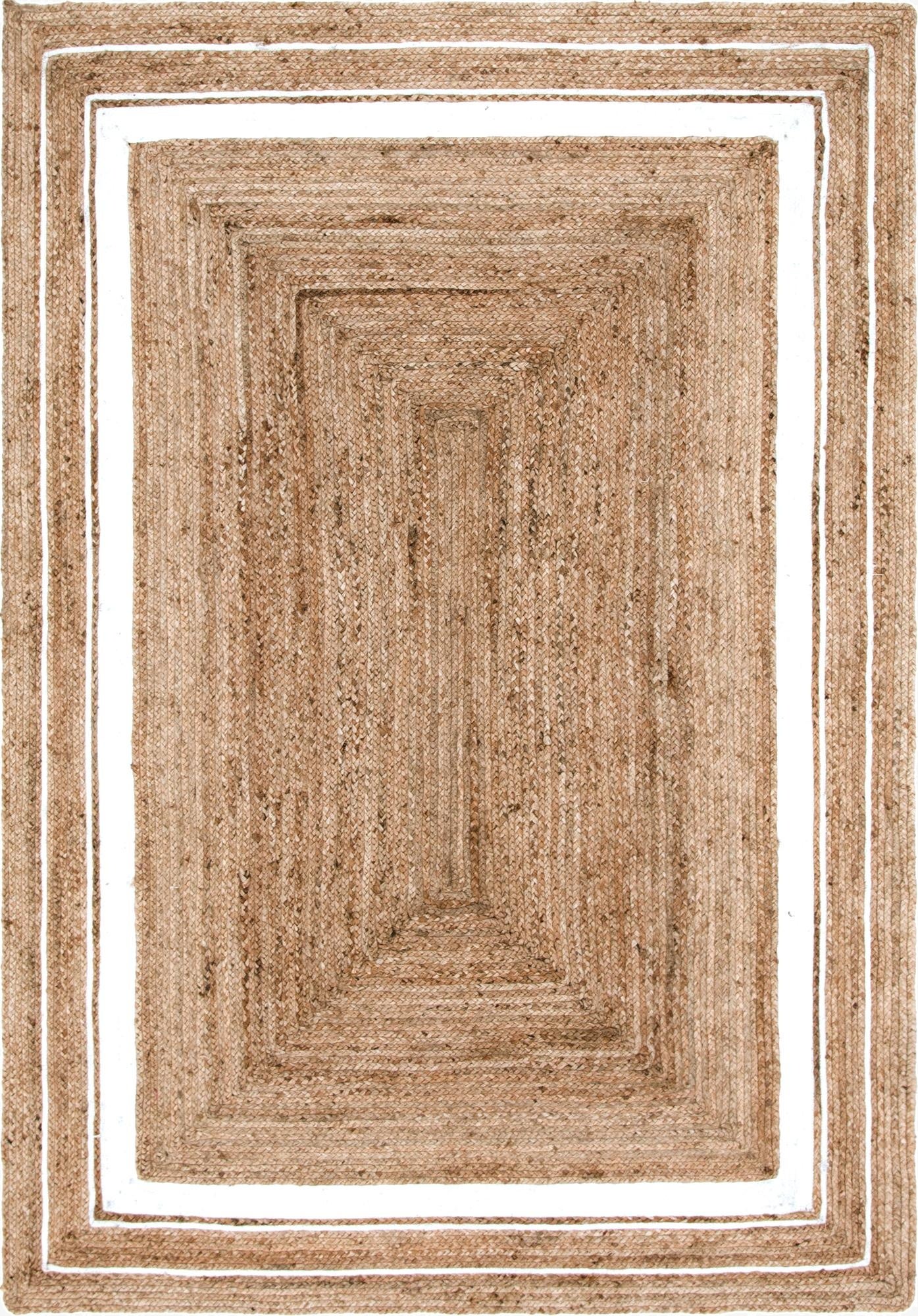 6' 1 x 9'  Hand Braided Jute Rug