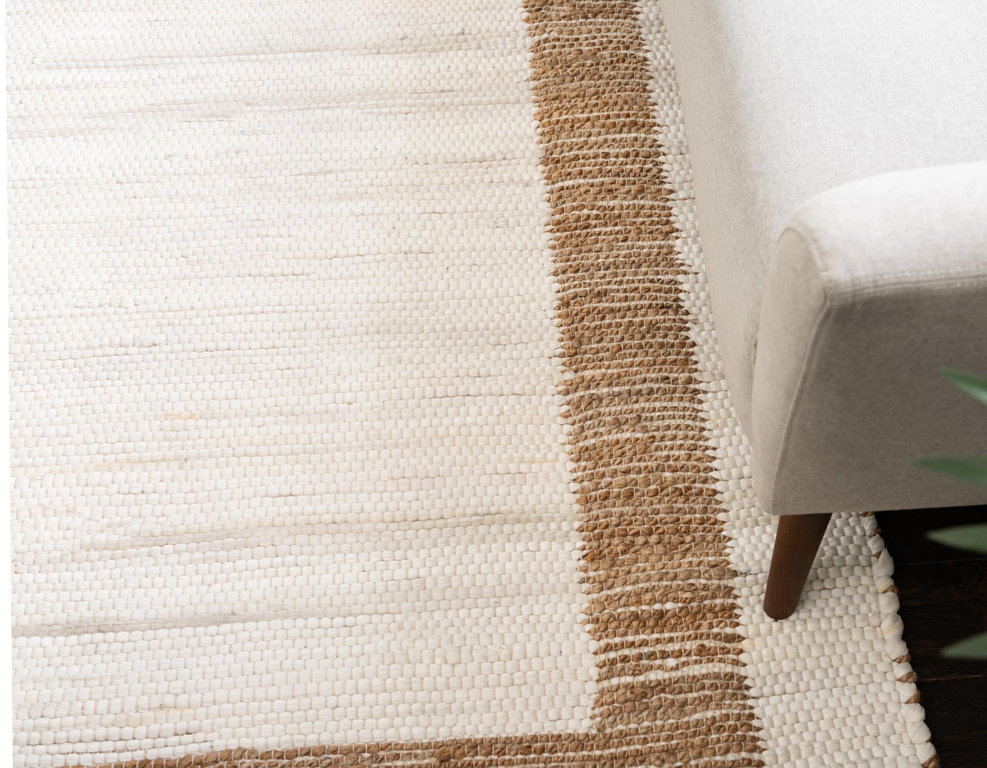 4' 1 x 6' 1 Hand Woven Chindi Jute Rug