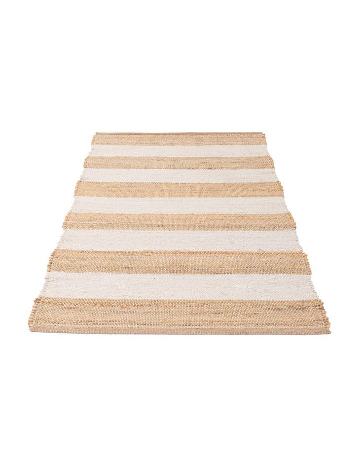 Detail image of 3' x 5' 3 Handmade Hand Braided Jute Rug