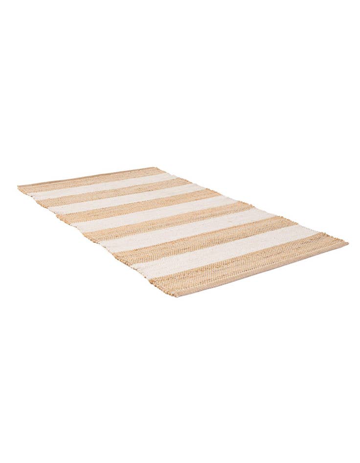 Detail image of 3' x 5' 3 Handmade Hand Braided Jute Rug