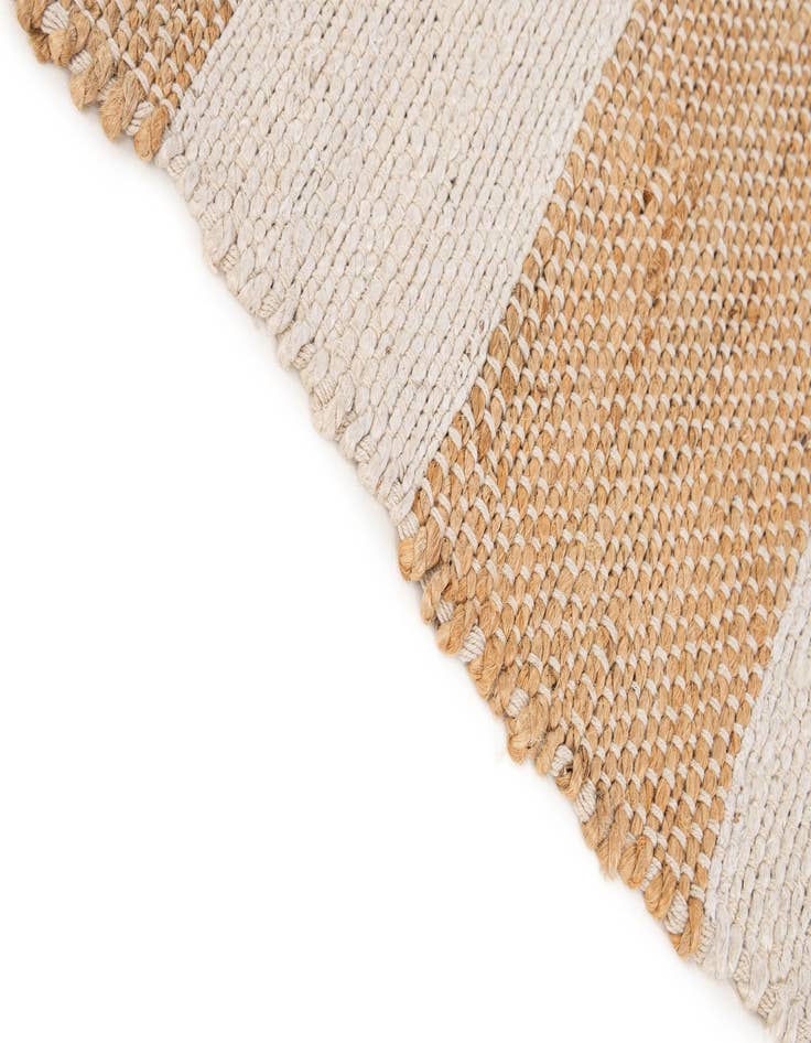 Detail image of 3' x 5' 3 Handmade Hand Braided Jute Rug