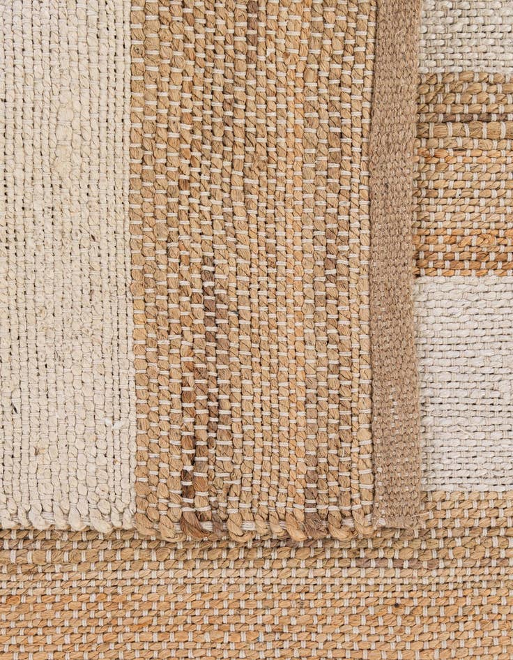 Detail image of 3' x 5' 3 Handmade Hand Braided Jute Rug