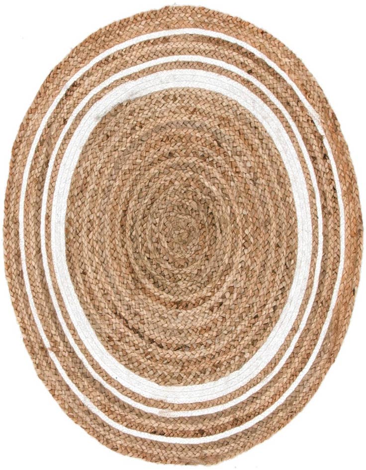 Detail image of 3' 3 x 3' 3  Hand Braided Jute Round Rug