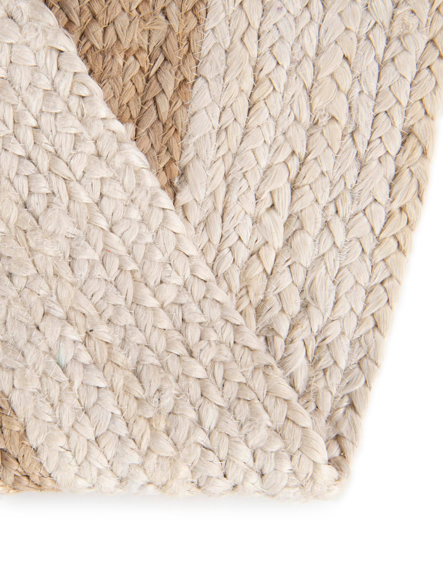 3' 3 x 3' 3 Handmade Braided Jute Round Rug