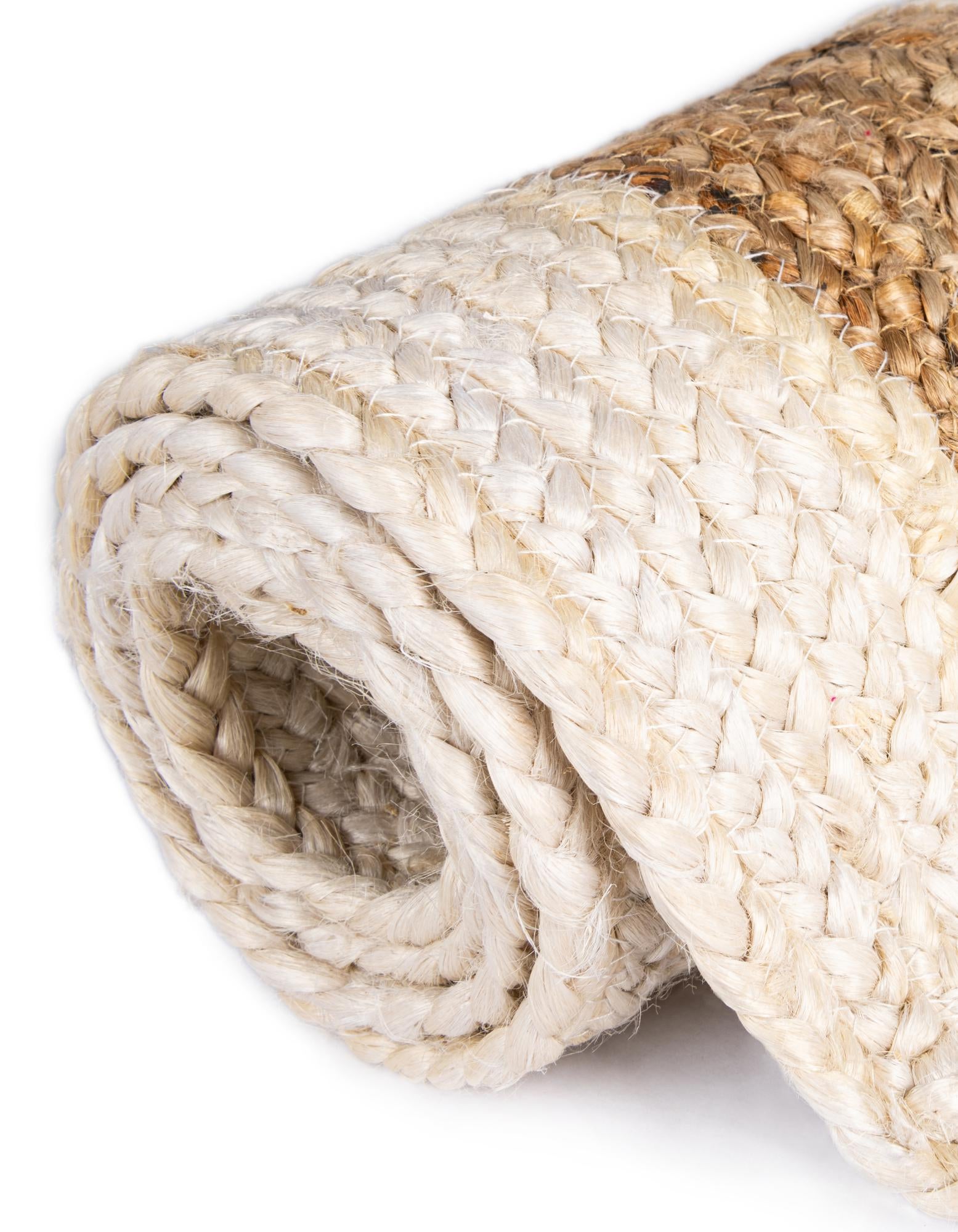 3' 3 x 3' 3 Handmade Braided Jute Round Rug