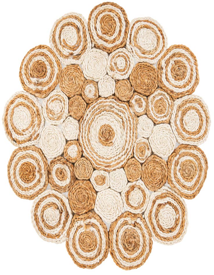 Detail image of 2' x 2'  Hand Braided Jute Round Rug