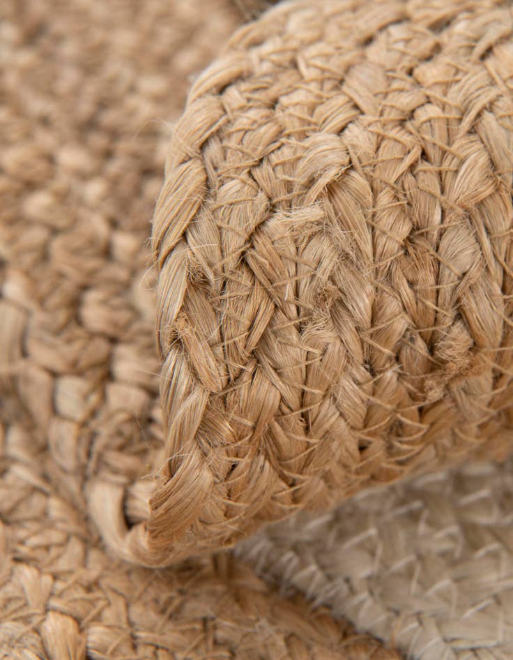 Detail image of 6' 1 x 6' 1 Kids Braided Jute Round Rug
