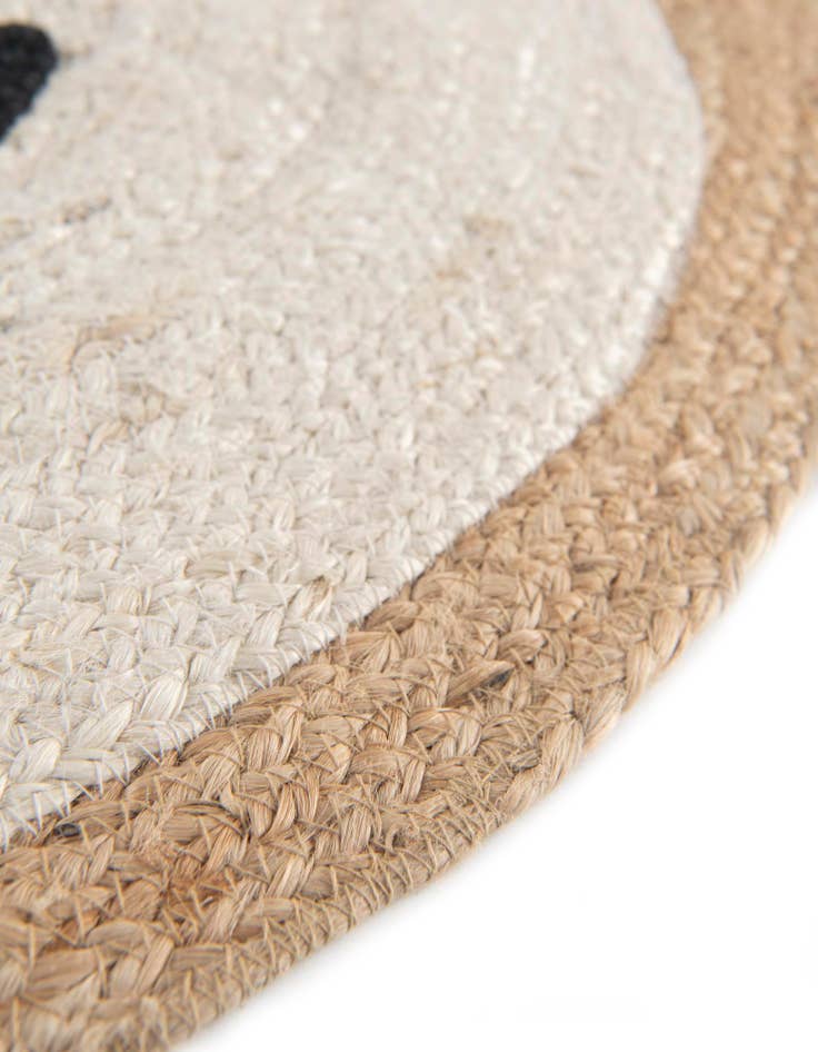 Detail image of 6' 1 x 6' 1 Kids Braided Jute Round Rug