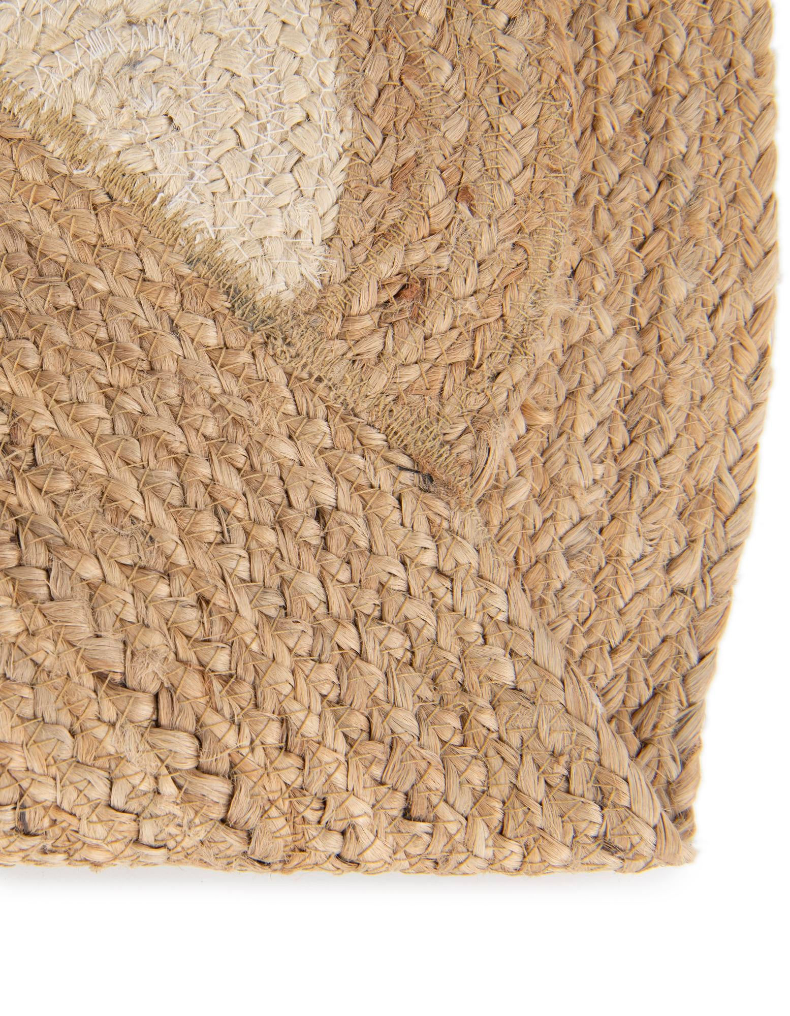 7' 10 x 7' 10 Hand Braided Kids Braided Jute Round Rug