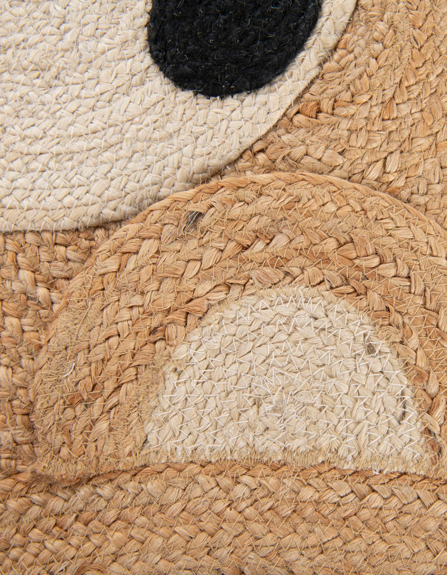 4' 1 x 4' 1 Kids Braided Jute Round Rug