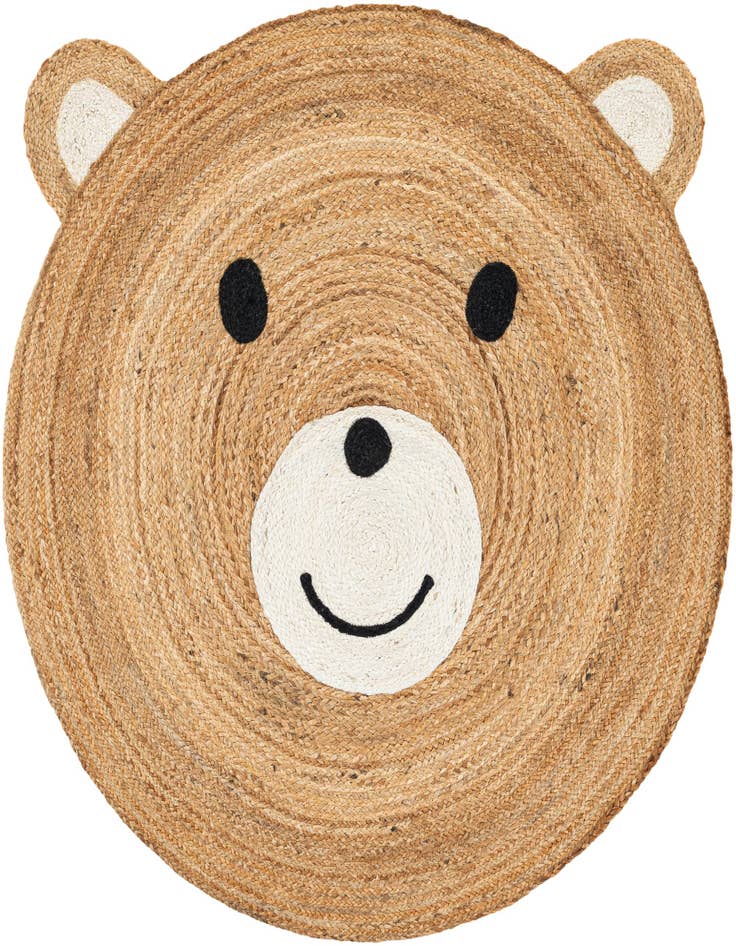Detail image of 4' 1 x 4' 1 Kids Braided Jute Round Rug