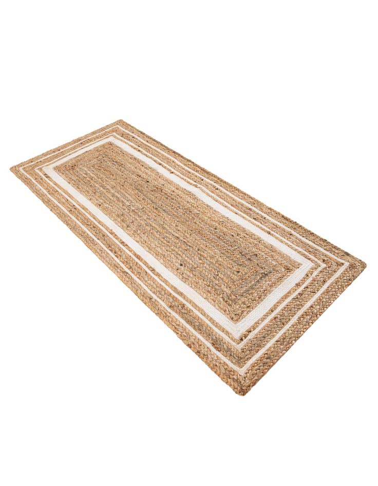 Detail image of 2' 2 x 5' Handmade Braided Jute Runner Rug