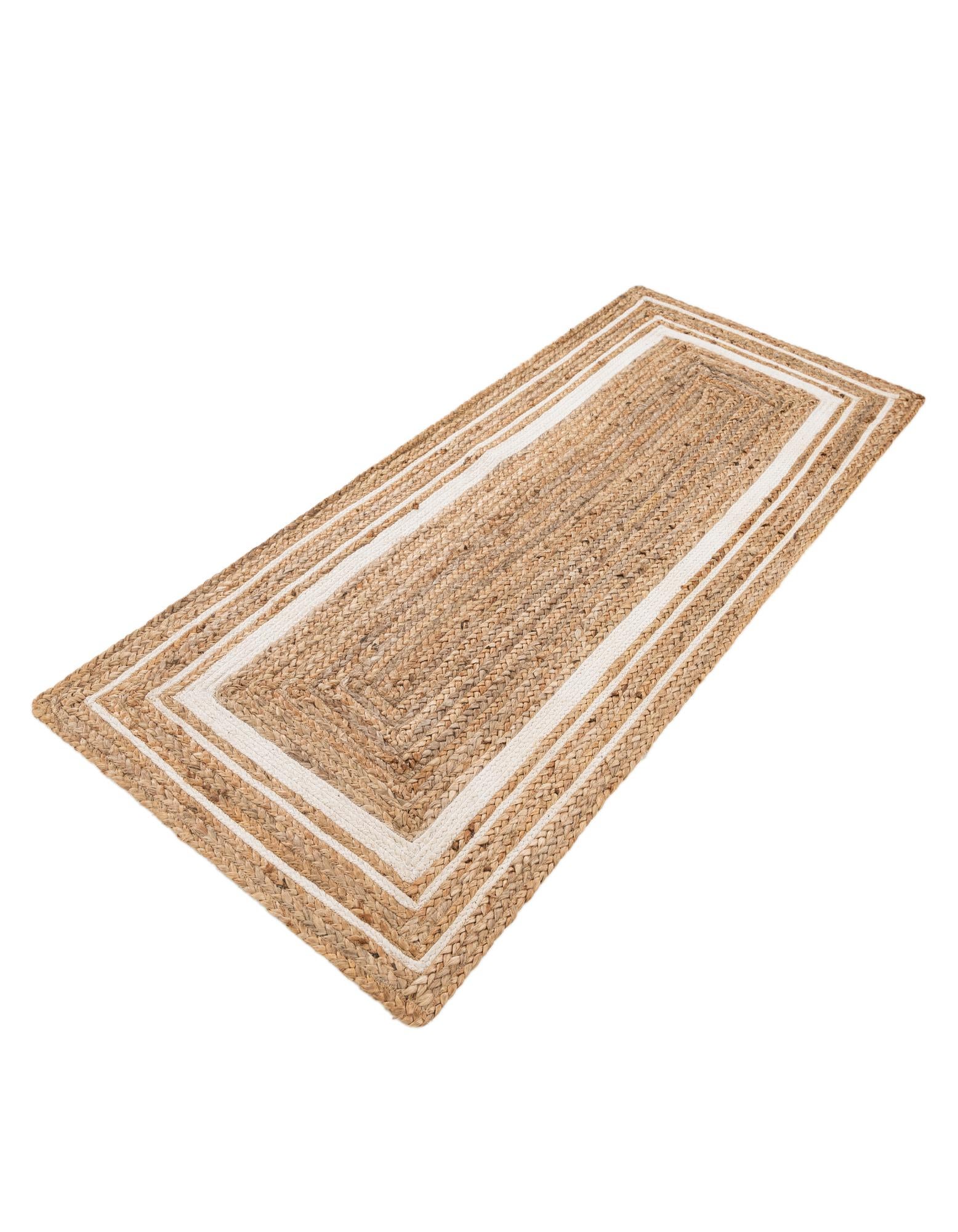 65cm x 150cm Hecho a mano Braided Jute Alfombra Pasillera