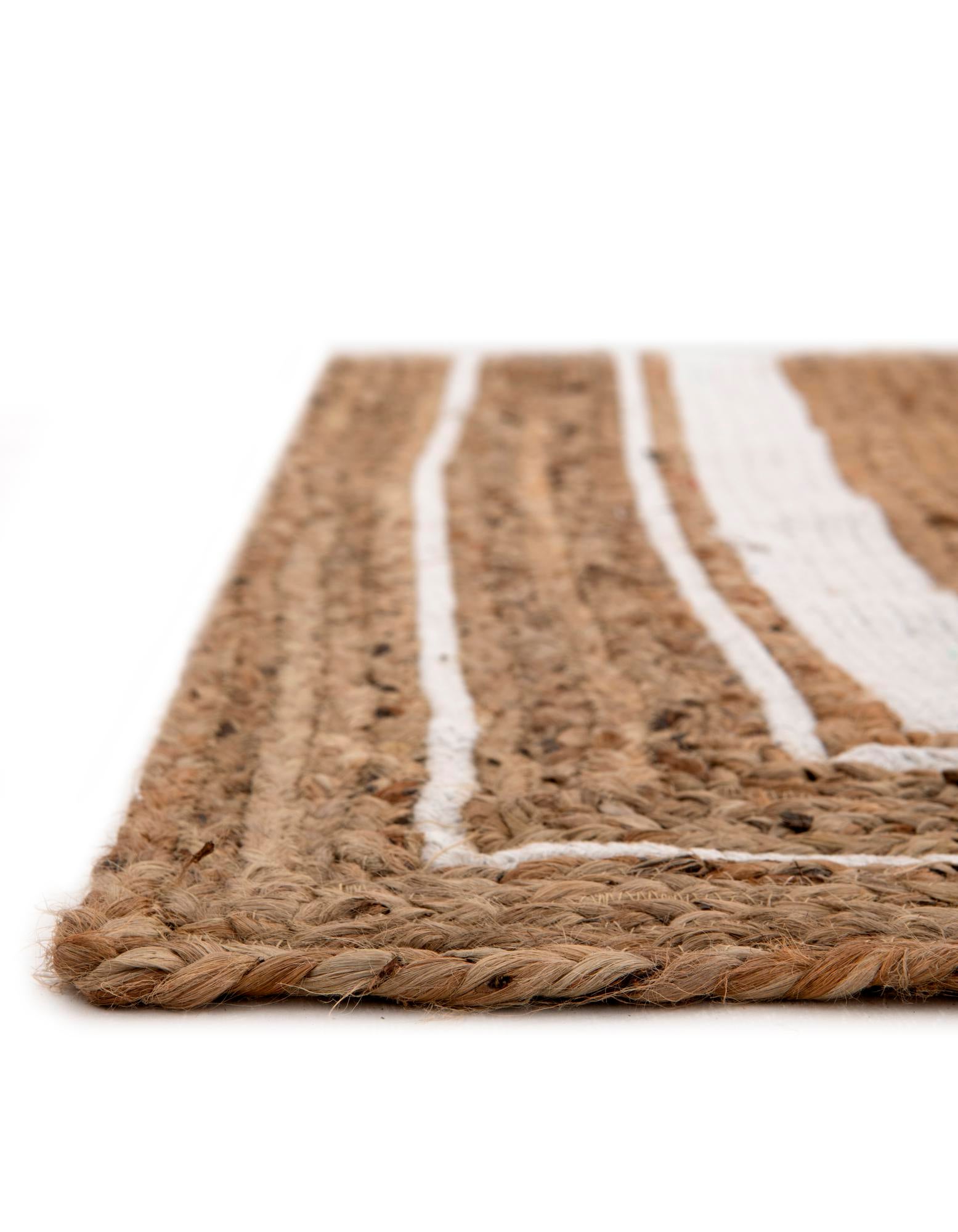 65cm x 150cm Hecho a mano Braided Jute Alfombra Pasillera