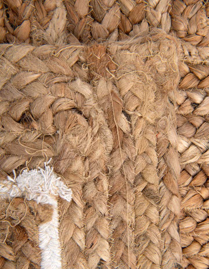 2' 2 x 5' Handmade Braided Jute Runner Rug