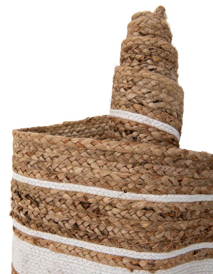 2' 2 x 5' Handmade Braided Jute Runner Rug