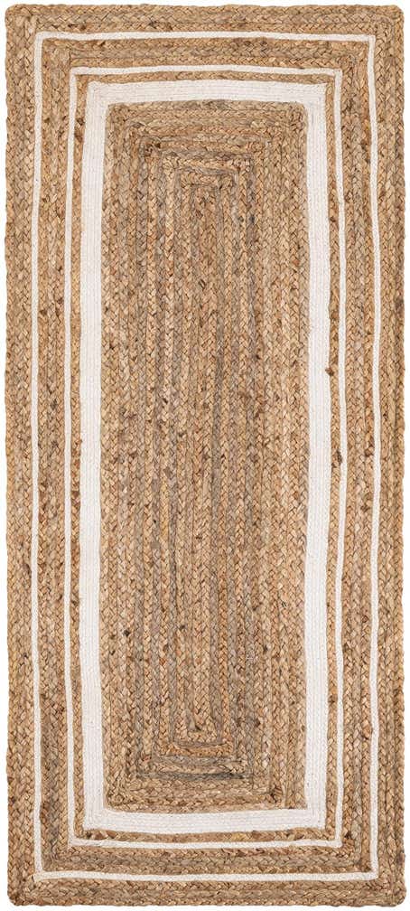 2' 2 x 5' Handmade Braided Jute Runner Rug