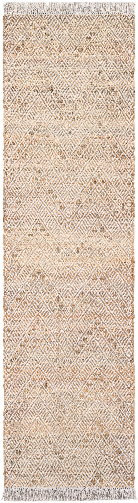 2' 7 x 10' Handmade Braided Jute Runner Rug