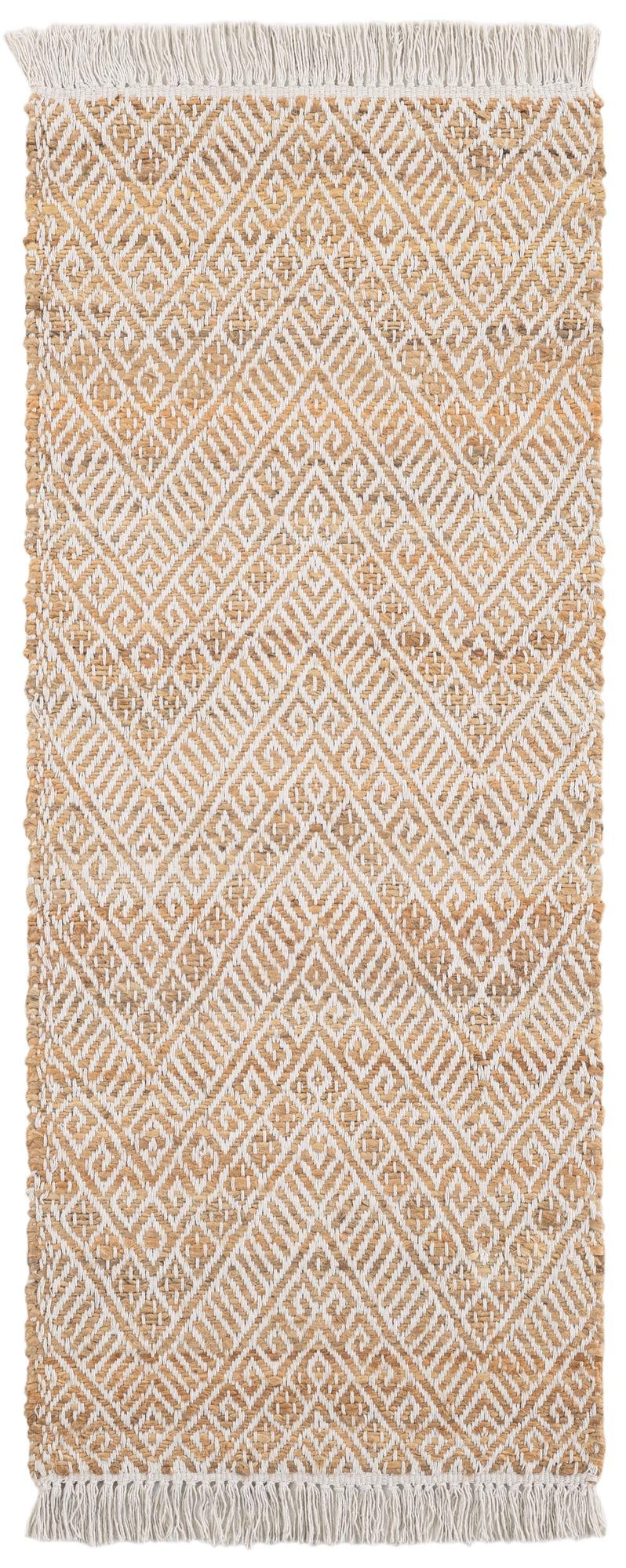 2' x 5' 1 Handmade Braided Jute Runner Rug