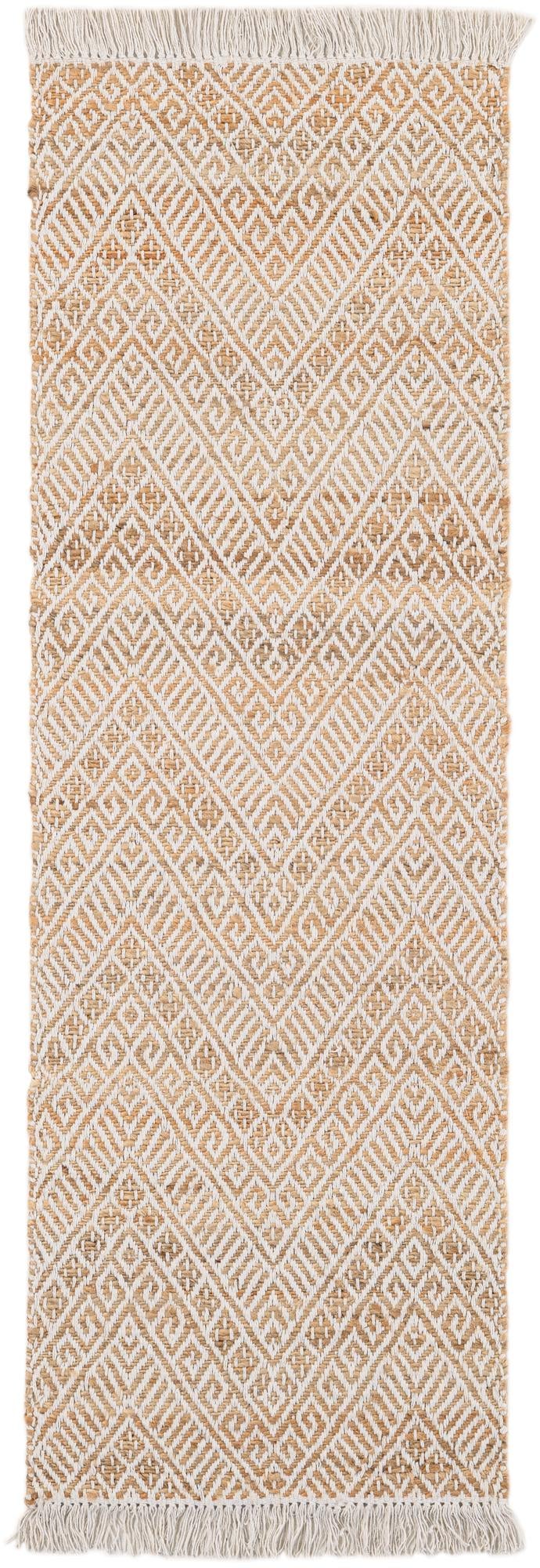 2' x 6' 1 Handmade Braided Jute Runner Rug