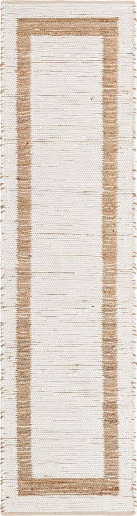 80cm x 305cm Handgewebt Chindi Jute Läufer Teppich