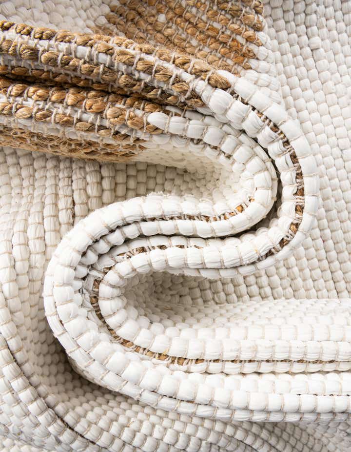 80cm x 305cm Handgewebt Chindi Jute Läufer Teppich