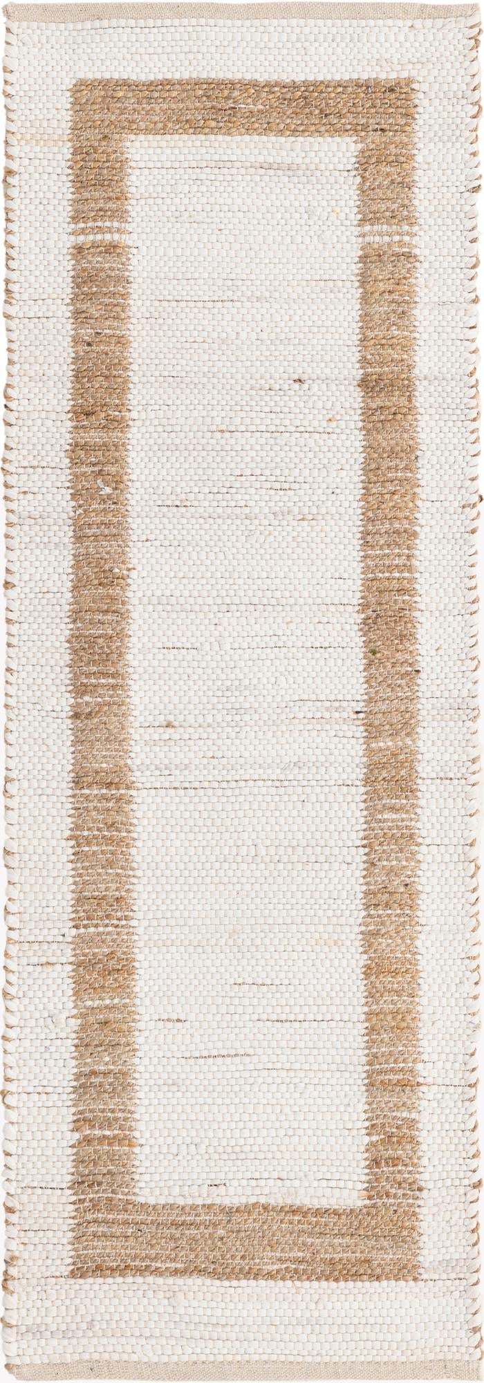 2' 2 x 6' 1 Hand Woven Chindi Jute Runner Rug